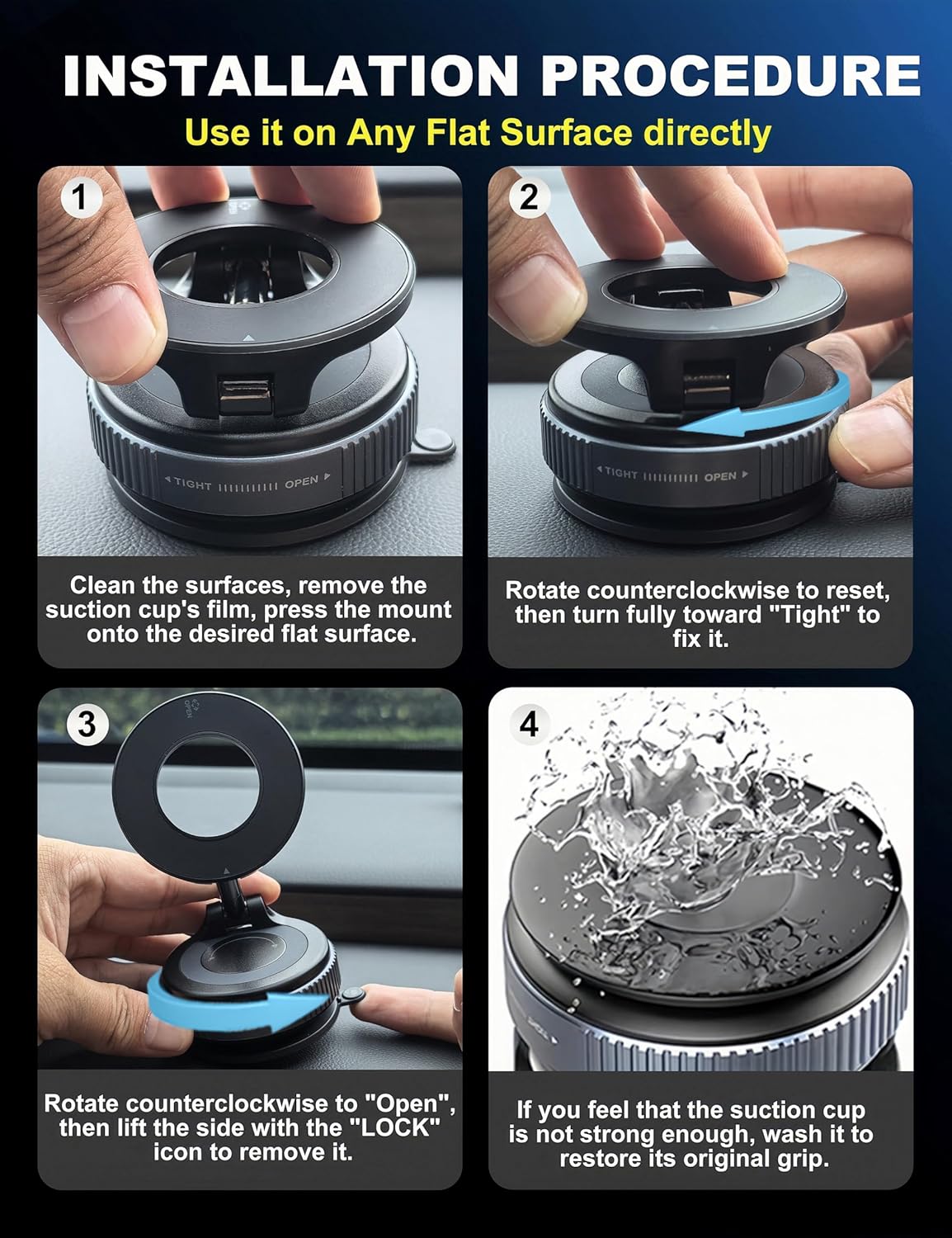 Vacuum Magnetic Phone Holder