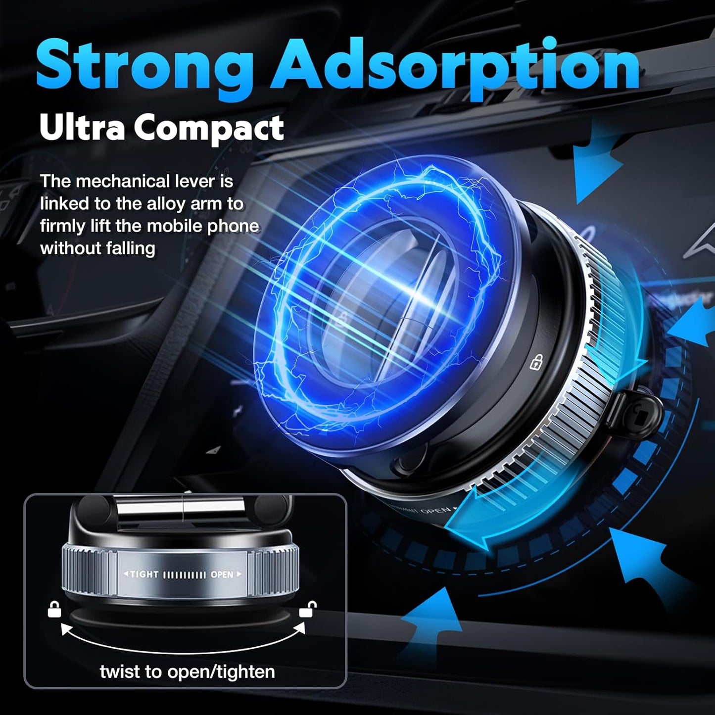 Vacuum Magnetic Phone Holder