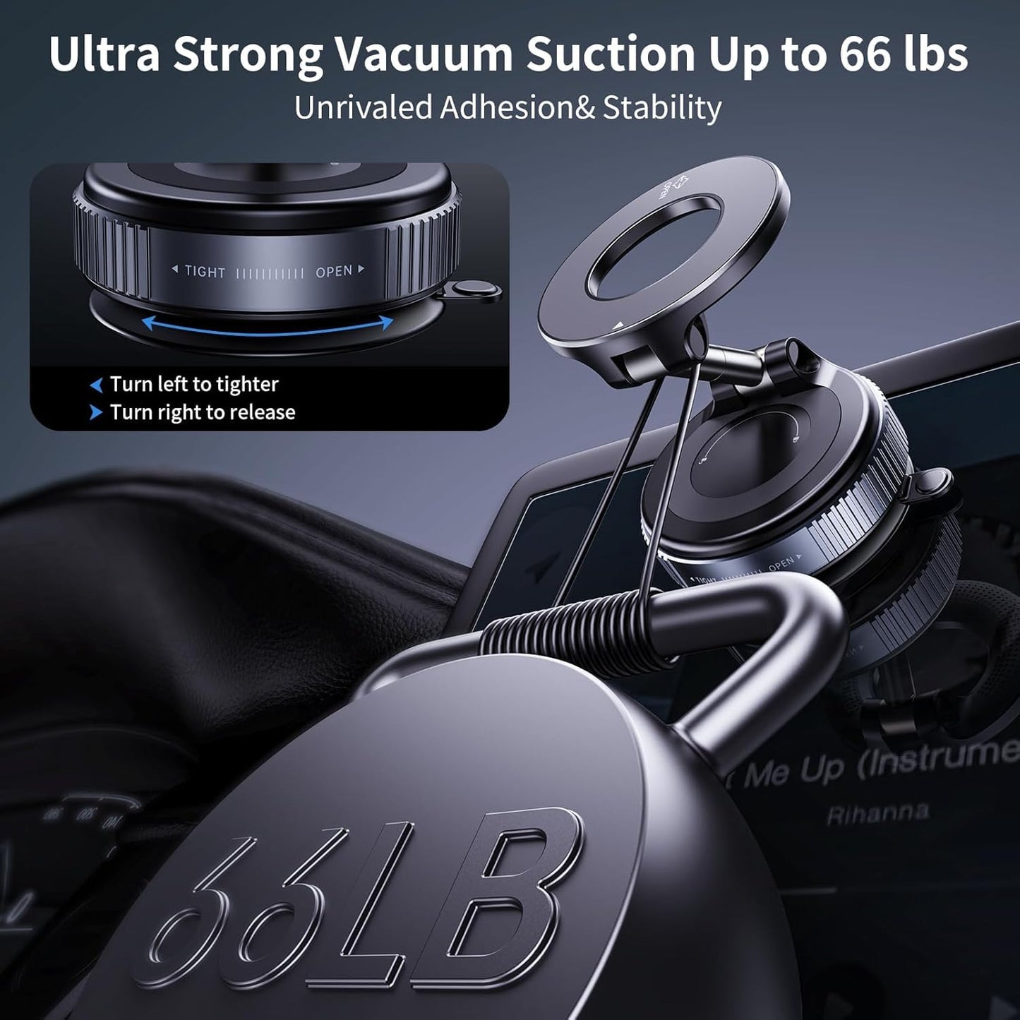 Vacuum Magnetic Phone Holder